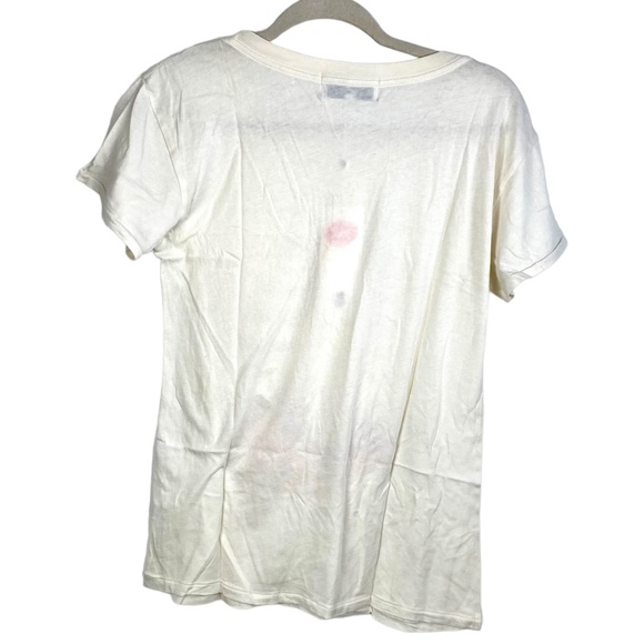 NWT Wildfox Pizza Full Stomach Skeleton Graphic T Shirt tee short sleeve Beige S - Picture 3 of 7